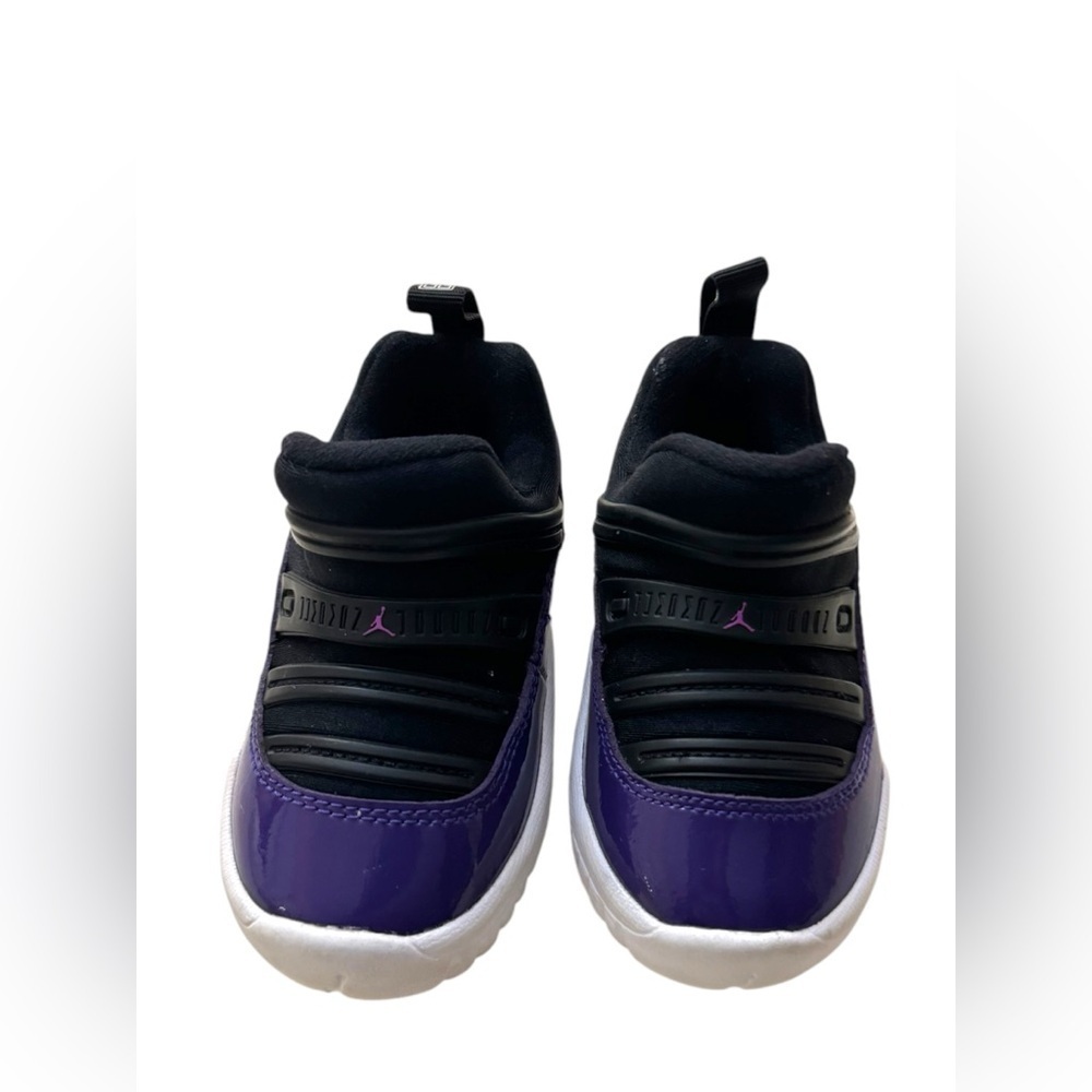 Nike Air Jordan 11 Retro Little Flex Toddler Shoes Black Purple 5C